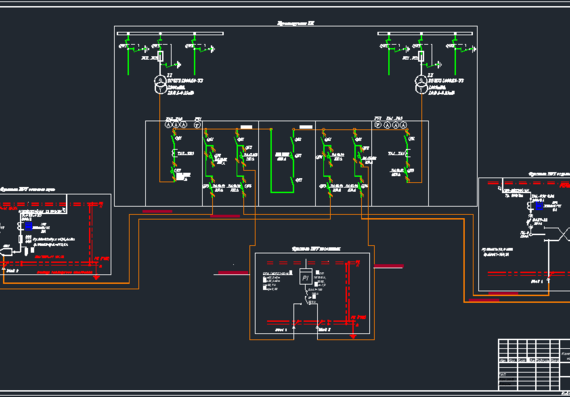 Power supply of buildings - 0.4 kV VL | Download drawings, blueprints ...
