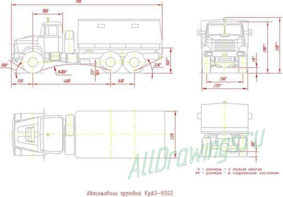 Автомобиль грузовой КРАЗ-6322