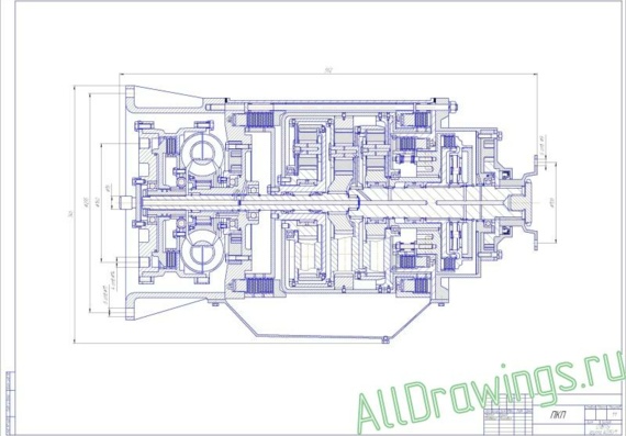 Drawings and DBE for diploma project on "Hydromechanical transmission"