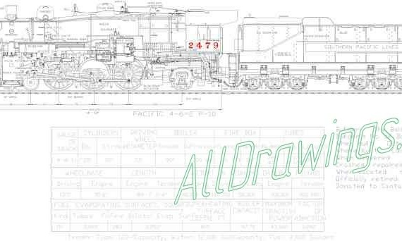Locomotive Pacific-4-6-2-P-10- (2479) -f