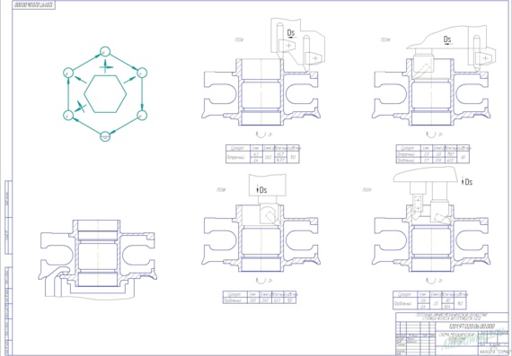 Схема механической обработки ступицы колеса автоприцепа