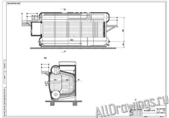 General view drawings of boiler DE-4-14-GM