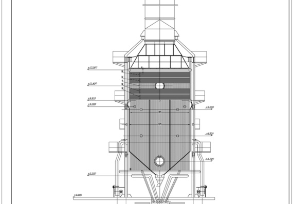 PTVM-100 boiler general view drawings