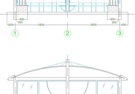Design of stopping pavilion