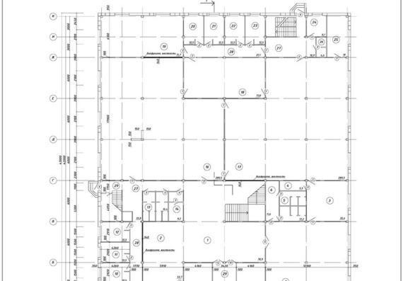 Library Architectural and Construction Drawings Set