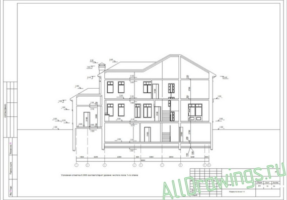 Individual country residential building - 487 square meters. m