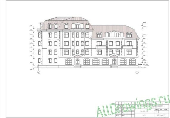 Construction plans for a 5-storey residential building