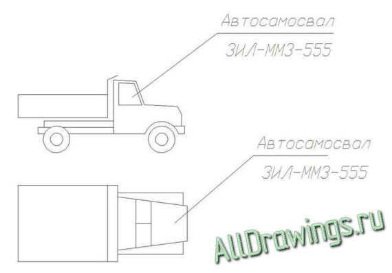 ZIL-MMZ-555 dump truck