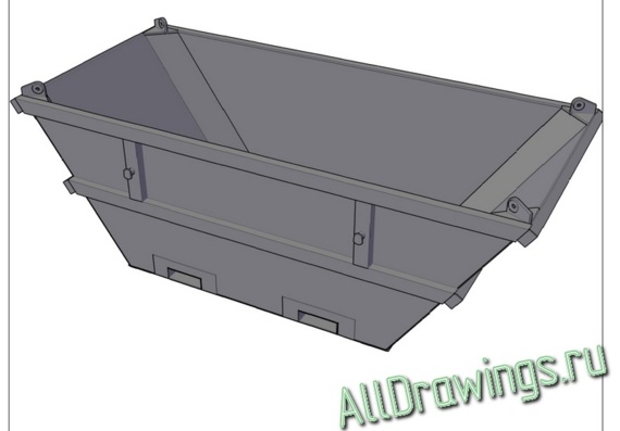3D Offshore Sludge Container Model