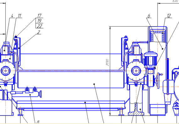 FP Rollers 2130 660/660 Assembly Drawing