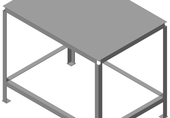 Table assembled from corners