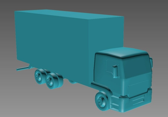 3D model truck Man tgs 26.350 