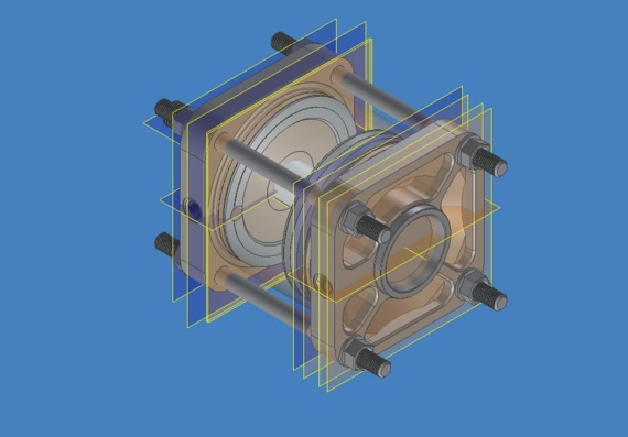 3D Pneumatic cylinder
