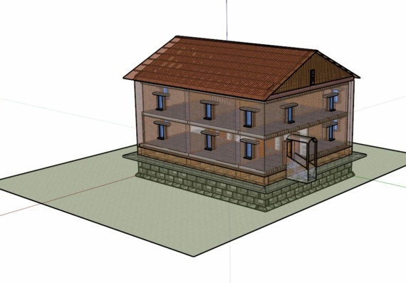 Проект дома в sketchview