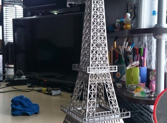 Eiffel tower for laser cutting of 1.5mm metal