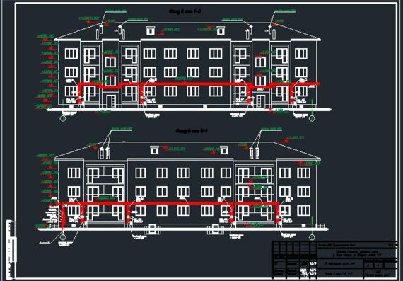 Gas supply project of 24 apartment  building