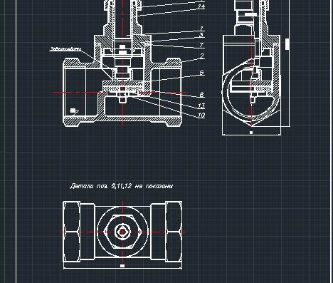 Assembly drawing Valve