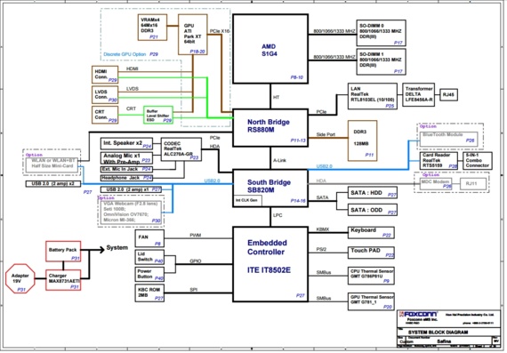 HP G62 Motherboard Diagram
