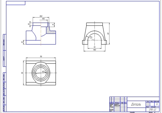 Many different drawings for engineering graphics