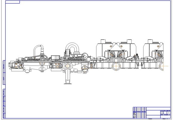 Turbine drawing K-500-240 KhTZ