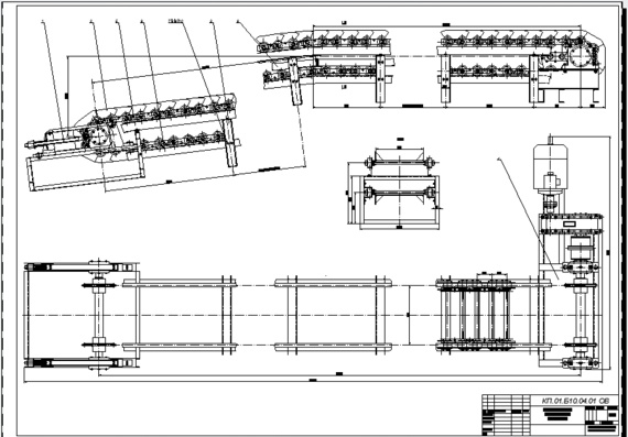 Plate conveyor drawings with explanations