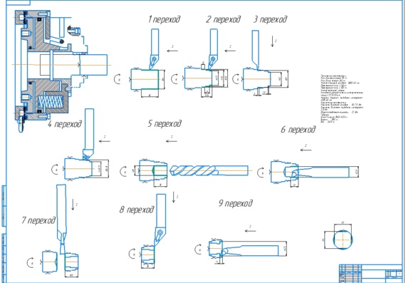 Setup drawing for nozzle treatment