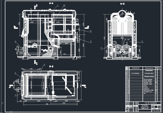 DKVR-10-13 boiler drawing