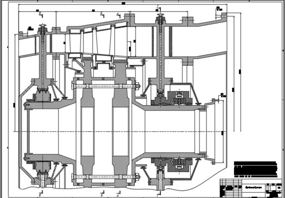 Axial compressor Pc = 14 flow 500 kg/s