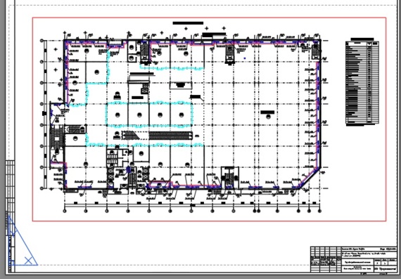 Heating plan of the 2nd floor of the mall