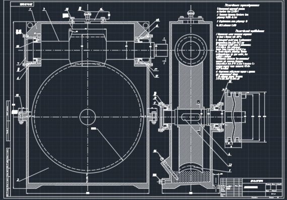 Worm gearbox drawing