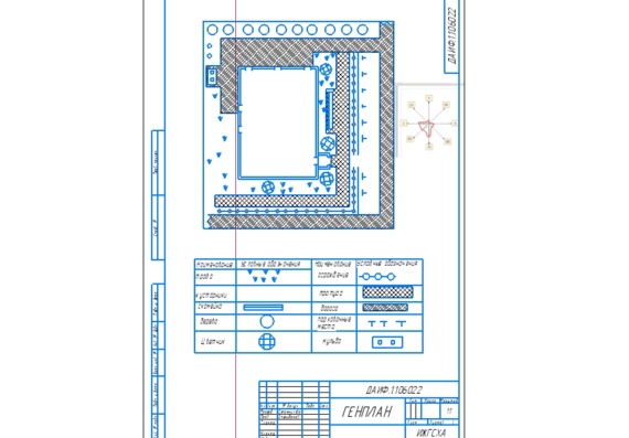 General plan of the catering enterprise 
