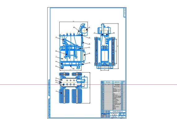 Design of TM-4000/6 transformer