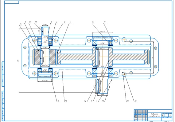 Design of cylindrical single-stage reduction gear box