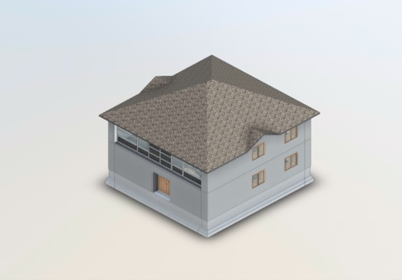 Проект малоэтажного жилого дома в 3D