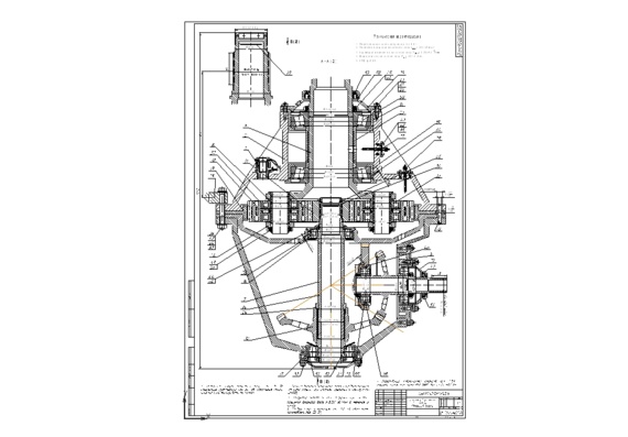Example of Helicopter Main Gearbox Drawing