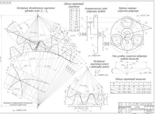 Design and research of rigorous machine mechanisms