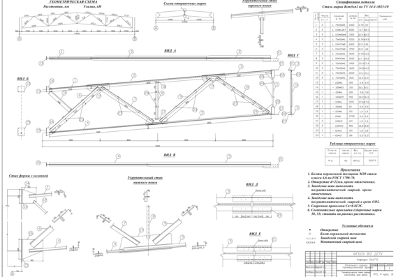 Course work on metal structures "Steel frame of industrial building"