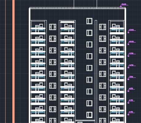 Проект 9-ти этажного жилого здания в городе Уфа