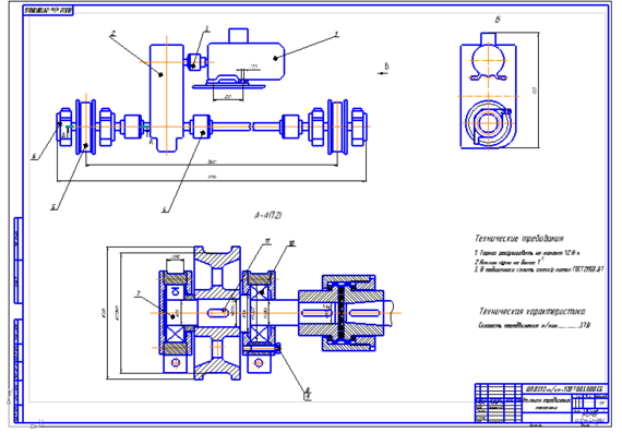 Image of trolley movement mechanism