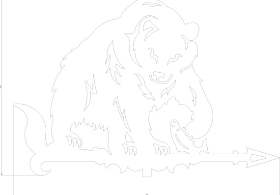 Флюгер медведя