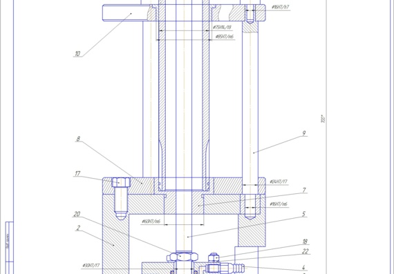 Milling and Drilling Tool Assembly Drawing 