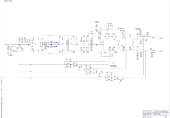 Функциональная схема КИПиА пароводяного котла ТГМП 204
