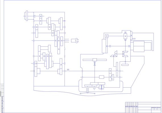 Machine 1341 kinematic diagram
