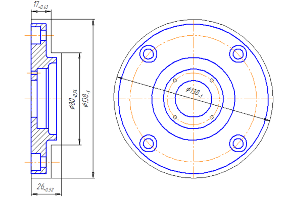 Bearing cover part