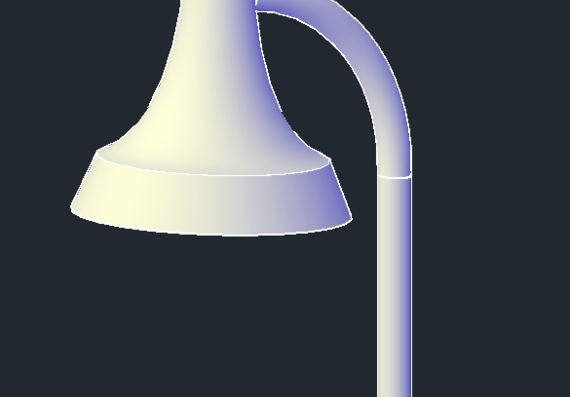 3D модель настольной лампы