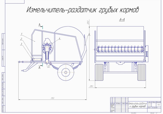 Design of feed harvesting and distribution line with modernization of dispenser-grinder