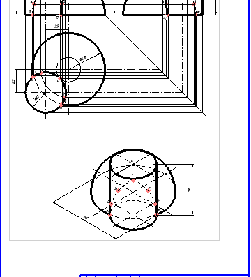 Intersecting Cylinder and Sphere Surfaces