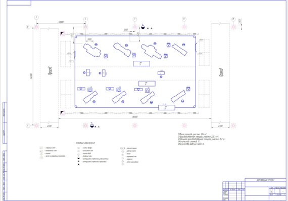 Layout of mechanical assembly shop for production of packing box part