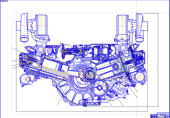 Cross section of TD engine - 32