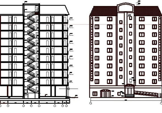 Проект 10 - ти этажного панельного жилого здания